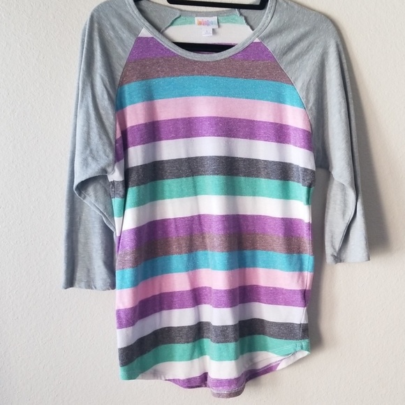LuLaRoe Tops - LuLaRoe Randy, pastel stripes, L LuLaRoe Tops - LuLaRoe Randy, pastel stripes, L